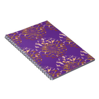 Dahlien-Blumen-Notizbuch Notizblock