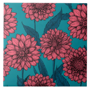 Dahlien Fliese