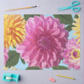 Dahlien-Gewebe oder Decoupage-Papier Seidenpapier (Basteln)