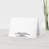 Dahlien im Fenster Karte (Rückseite)