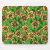 Dahlien in Gelb und Grün Mousepad (Vorne)