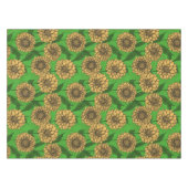 Dahlien in Gelb und Grün Tischdecke (Vorderseite (Horizontal))