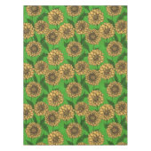 Dahlien in Gelb und Grün Tischdecke (Vorderseite)