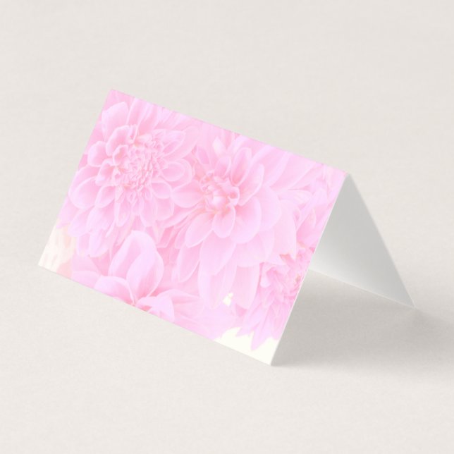 Dahlien in weichrosa (Vorderseite)