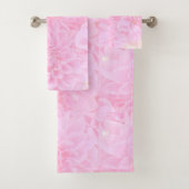 Dahlien in weichrosa badhandtuch set (Insitu)
