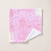 Dahlien in weichrosa badhandtuch set (Waschlappen)