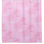 Dahlien in weichrosa duschvorhang (Vorderseite)