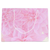 Dahlien in weichrosa große geschenktüte (Vorderseite)