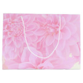 Dahlien in weichrosa große geschenktüte (Rückseite)