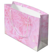 Dahlien in weichrosa große geschenktüte (Rückseite Schrägansicht)