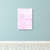 Dahlien in weichrosa leinwanddruck (Insitu (Holzboden))