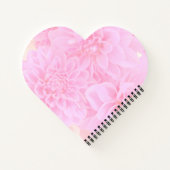 Dahlien in weichrosa notizblock (Rückseite)