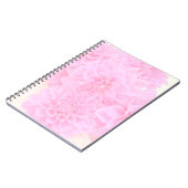 Dahlien in weichrosa notizblock (Linke Seite)