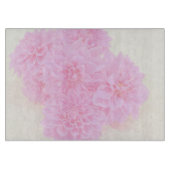 Dahlien in weichrosa schneidebrett (Vorderseite)