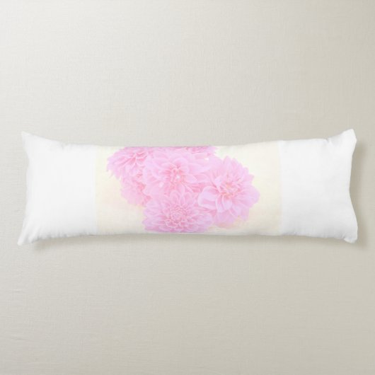 Dahlien in weichrosa seitenschläferkissen (Vorderseite)