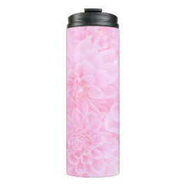 Dahlien in weichrosa thermosbecher