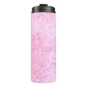 Dahlien in weichrosa thermosbecher