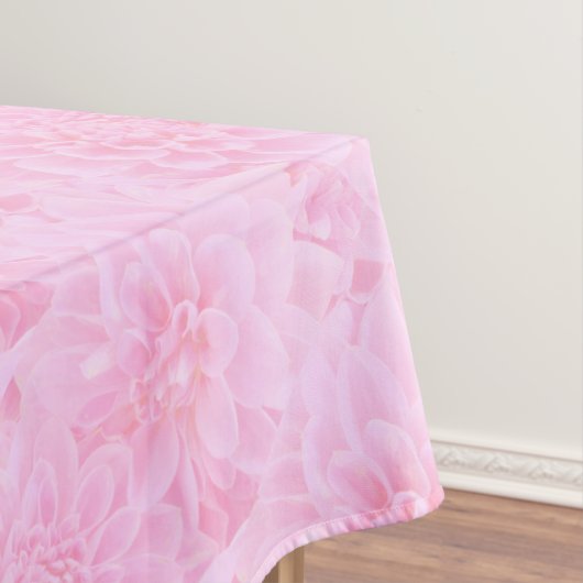 Dahlien in weichrosa tischdecke (Beispiel)