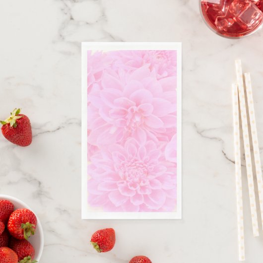 Dahlien in zartem Rosa Serviette (Beispiel)
