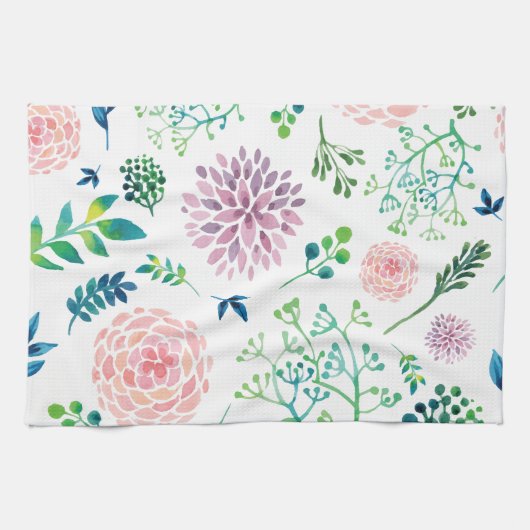 Dahlien Küchentuch (Horizontal)