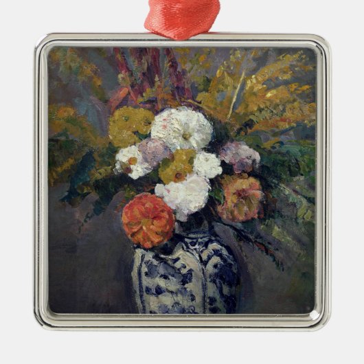 Dahlien Pauls Cezanne |, c.1873 Ornament Aus Metall (Vorne)