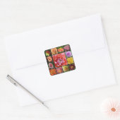 Dahlien Quadratischer Aufkleber (Umschlag)