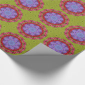 Dahlien u. Clematis-Packpapier Geschenkpapier (Ecke)