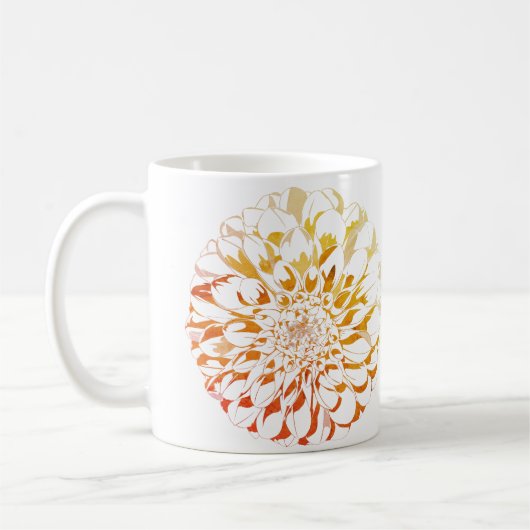 Dahlienblumen-Klassiktasse Kaffeetasse (Links)