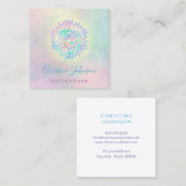 Dahliendekor Quadratische Visitenkarte (Vorne/Hinten)