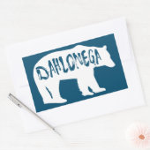 Dahlonega Georgia Bear Rechteckiger Aufkleber (Umschlag)