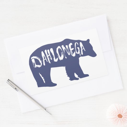 Dahlonega Georgia Bear Rechteckiger Aufkleber (Umschlag)