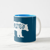 Dahlonega Georgia Bear Zweifarbige Tasse (VorderseiteRechts)