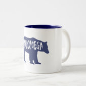 Dahlonega Georgia Bear Zweifarbige Tasse (VorderseiteRechts)
