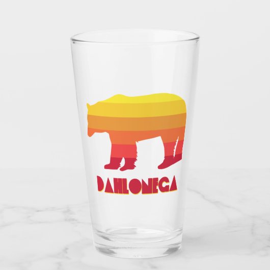 Dahlonega Georgia Rainbow Bear Glas (Vorderseite)
