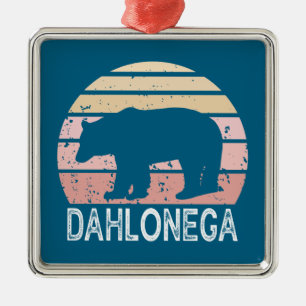 Dahlonega Georgia Retro Bear Ornament Aus Metall