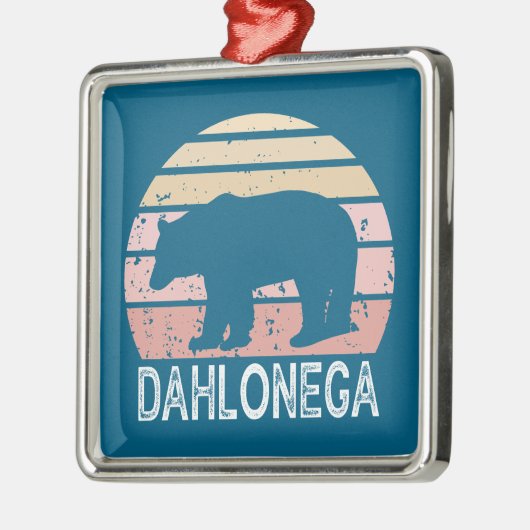 Dahlonega Georgia Retro Bear Ornament Aus Metall (Links)