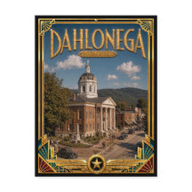Dahlonega Georgia Vintage Art Deco Goldenes Zeital
