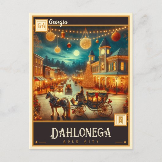 Dahlonega, Georgien | VINTAG Postkarte (Vorderseite)