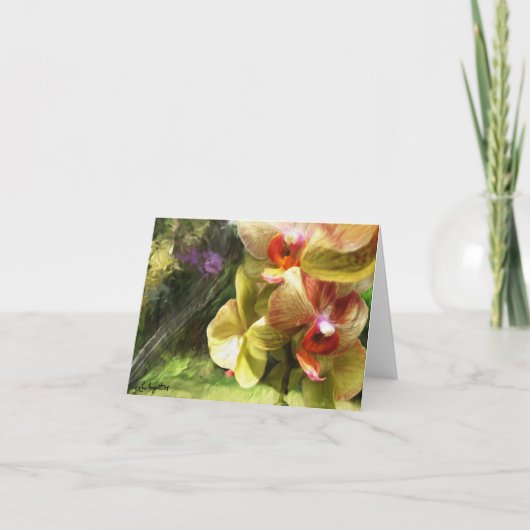 Dahlquist Orchids Notecard Karte (Vorderseite)