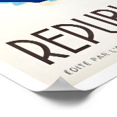 Dahomey Afrika Kunst Vintage Reiseplakat Druck Poster (Ecke)