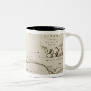 Dahomey und seine Umgebung, 'von der Geschichte Zweifarbige Tasse