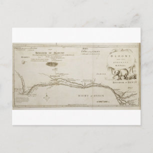 Dahomey und seine Umgebungen, aus "The History of Postkarte