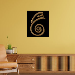 Dai Ko Myo Heilung Reiki Symbol Hand Drawing Art Poster