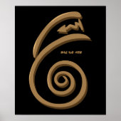 Dai Ko Myo Heilung Reiki Symbol Hand Drawing Art Poster (Vorne)