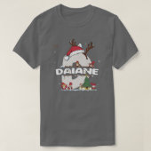 Daiane Weihnachten mit Daiane Name für lustige Wei T-Shirt (Design vorne)