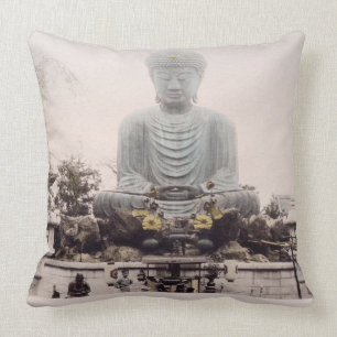 Daibutsu in Kobe, c.1880 (Hand farbiger Kissen