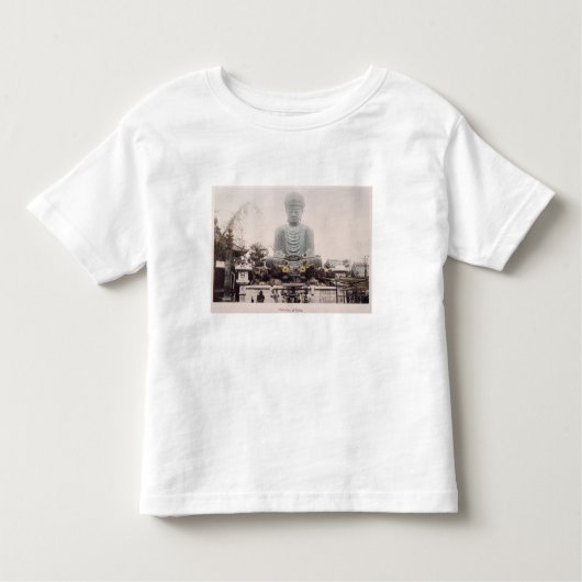 Daibutsu in Kobe, c.1880 (Hand farbiger Kleinkind T-shirt (Vorderseite)