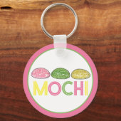 Daifuku Mochi Japanischer Neujahrskuchen Schlüsselanhänger (Vorderseite)