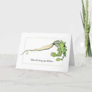 Daikon-Ermutigungskarte Karte