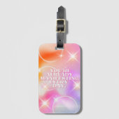 Daily Affirmation, Law of Attraction, Motivational Gepäckanhänger (Vorderseite Vertikal)